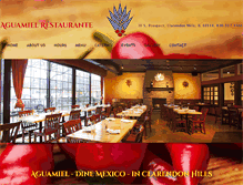 Tablet Screenshot of aguamielrestaurante.com